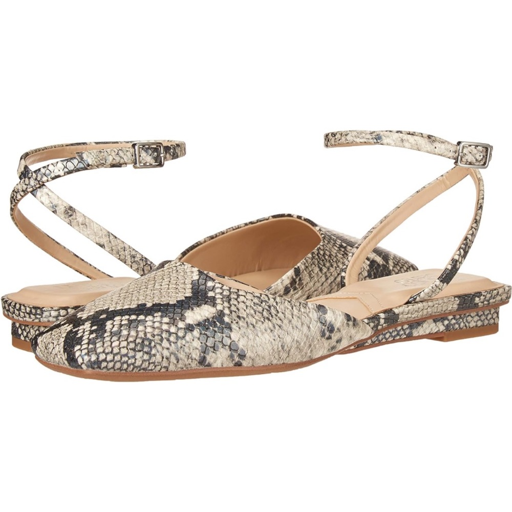 Franco Sarto Jolee Flat - Snake Print - Size 10